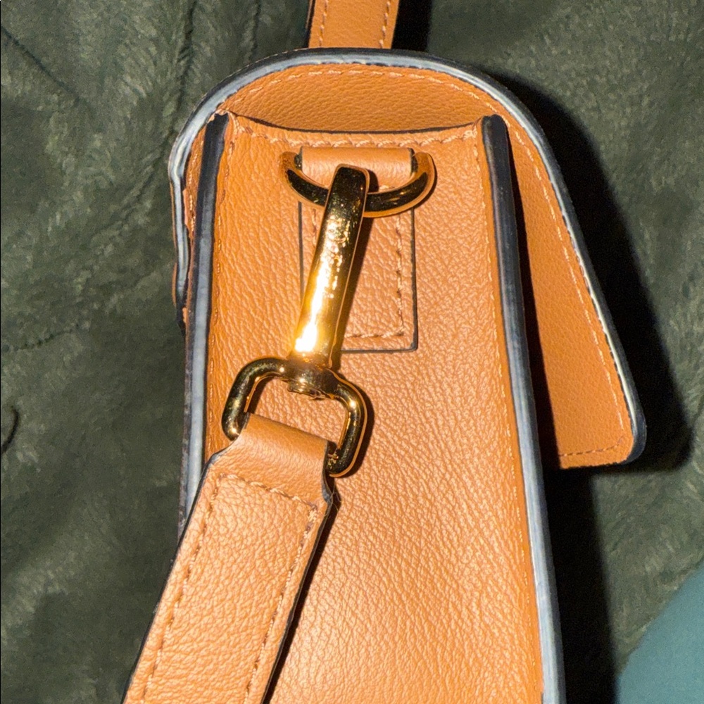 Versace Tan Crossbody Bag with Medusa Emblem - Picture 11 of 14